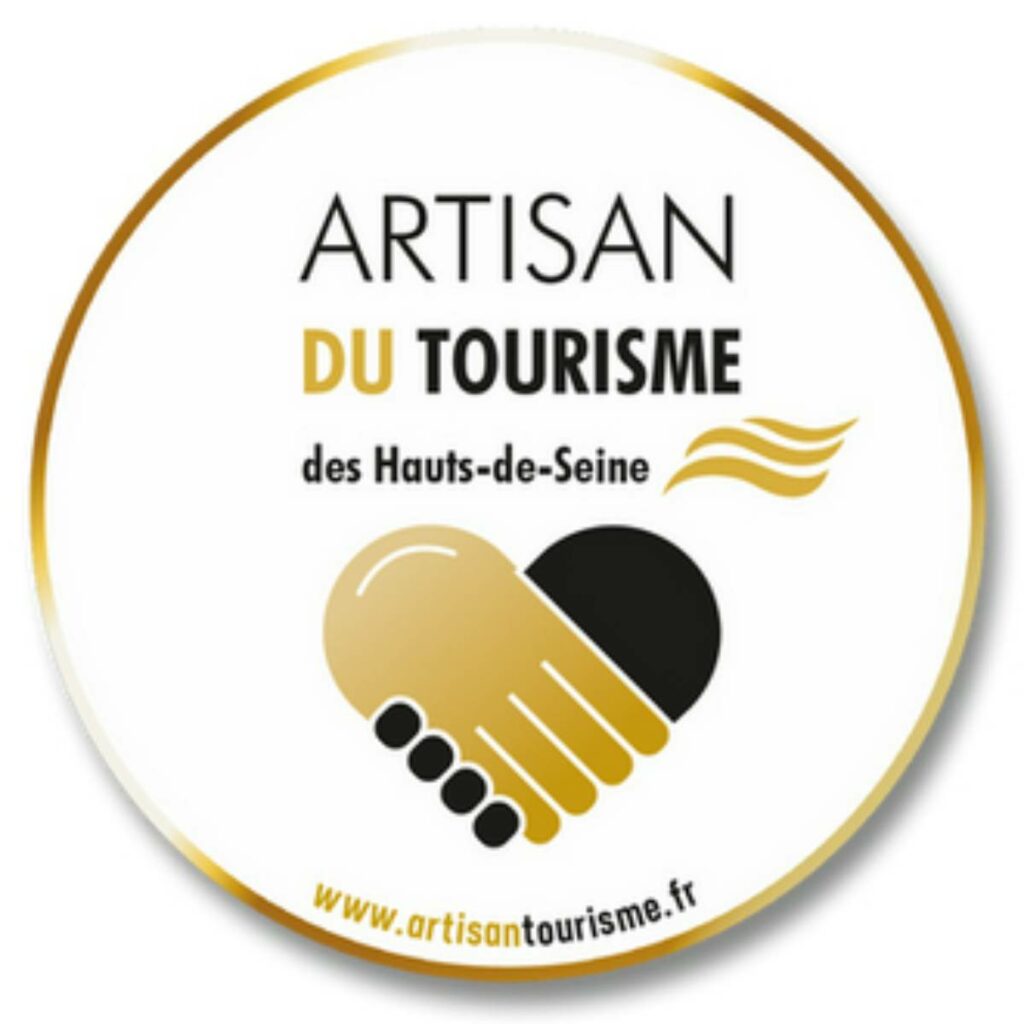 logo du Label "Artisans du tourisme" des Hauts de seine 2021 avec le lien sur le site internet www.artisantourisme.fr