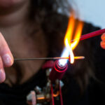 artisane verrier fileuse et souffleuse de verre à Paris artisane verrier Paris 14 diatomée